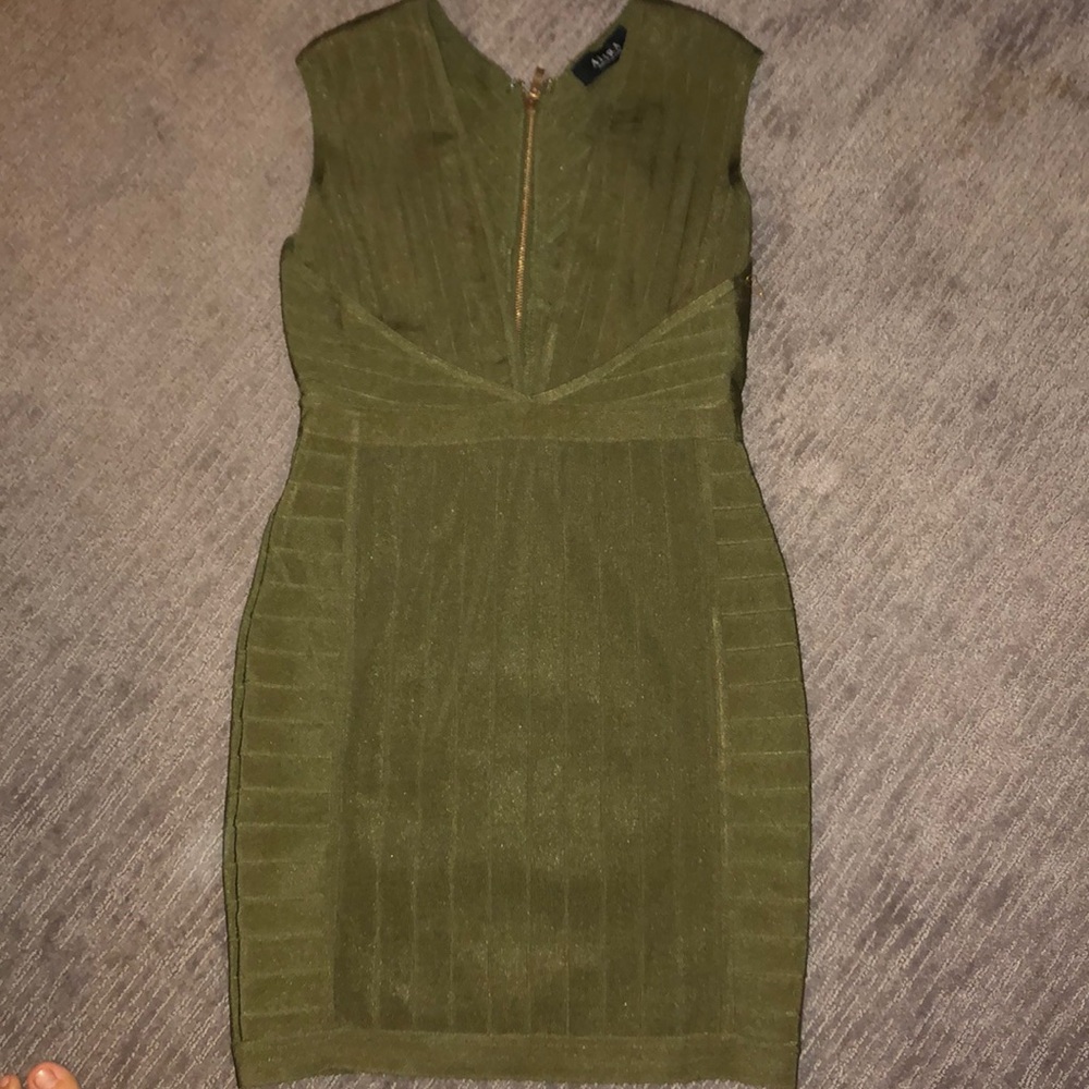 Olive green dress